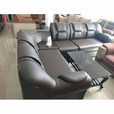 modern artificial leather sofa set at