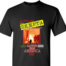 Skepta Banned From America Tour T Shirt Boy Better Know Cool Casual Pride T Shirt Men Unisex New Fashion Loose Size Top Tops