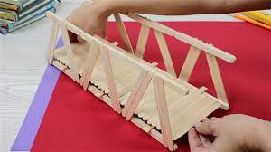 build a bridge with popsicle sticks