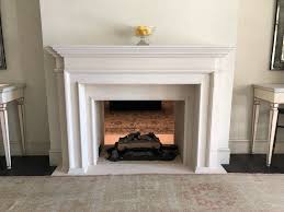 custom english gothic stone fireplace