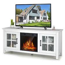Costway 58 Inches Fireplace Tv Stand