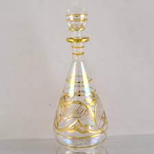 Egyptian Glass Perfume Bottle White
