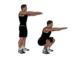 basic bodyweight squat exercise