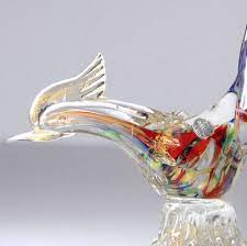 Murano Glass Bird Figurine 1960s