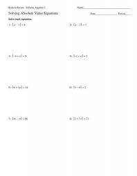 Solving Absolute Value Equations