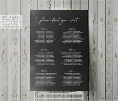 Seating Chart Decal Wedding Seating Plan Sticker Sign Please