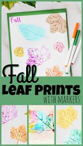 easy fall leaf printing activity with