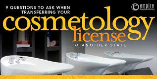 cosmetology licence transfer from state