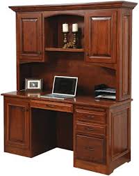Choose the return desk only or with the rolling file. Irvine Cherry Computer Desk With Hutch Countryside Amish Furniture
