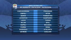2018 19 season matchday 19 rossoneri