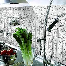 Using this tile as a backsplash will add some dimension and style to your kitchen decor or any decorated room in your home. Apsoonsell Geometric Patterned Home Wall Decor Floor Tile Stickers Peel And Stick Tile Backsplash Stickers For Bedroom Kitchen And Bathroom Decor Butterfly Line 3m X 0 2m Buy Online In Moldova At Moldova Desertcart Com