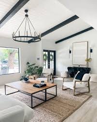 28 wood beams in living room for