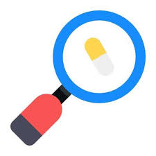 Pill Under Magnifying Glass Search