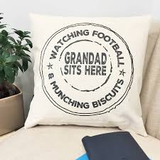 personalised grandad st cushion