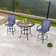 Outdoor Bar Height Bistro Dining Set