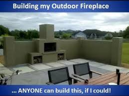 building my outdoor fireplace with