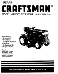 craftsman 917 255980 owner s manual pdf