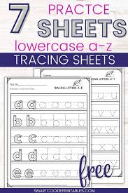 lowercase letter tracing a z worksheets