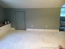 painting a hardwood floor
