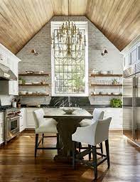 vaulted ceilings in the kitchen pros