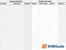 how to create an inventory sheet with