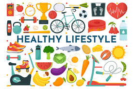healthy lifestyle vector ilration