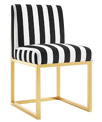 A striking black stripe flows down the middle of our creamy white amherst chair, giving the classic wingback a bold graphic contrast. Haute Velvet Chair Black White Stripe Modern Digs Furniture