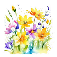 Vibrant Spring Flowers in Sunshine ...