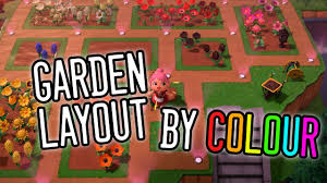hybrid flower garden layout organized