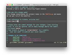 a useful template for commit messages