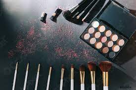 professional makeup set isolated on