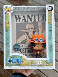 funko pop portgas d ace wanted poster