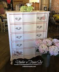painted french provincial highboy