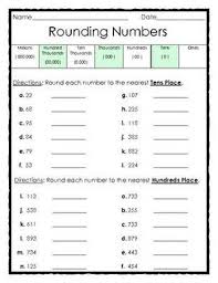 Free Rounding Numbers To The Tens And Hundreds Places
