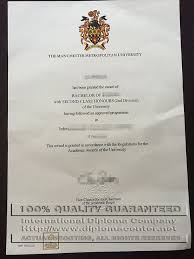 Mmu Degree Certificate The Manchester Metropolitan University