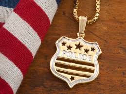 police shield pendant police shield necklace law enforcement jewelry law enforcement gifts ideas police force gifts ideas x 806b