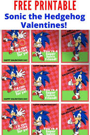 The card must be physically presented to receive discount. Free Printable Valentine Card Sonic The Hedgehog
