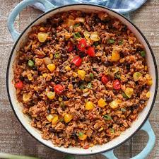 one pan ground beef and rice
