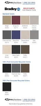 Accurate Toilet Partitions Color Chart Topnewsnoticias Com