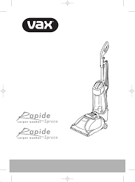 user manual vax rapide v 022 english