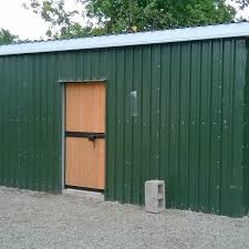 garden storage shed from steel cladding
