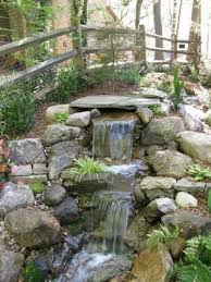 Green Garden Rock Waterfall Fountain