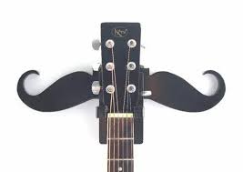 Guitar Wall Hanger Mustache Design