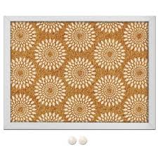 Your cork board doesn't necessarily need to belong on a wall with photos and pieces of paper pinned to it. Cork Board Memo Boards Wall Decor The Home Depot