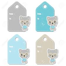 It's a girl! and it's a boy! tags are perfect for attaching to pink or blue nail polish, which can be given to guests as a favor.; Cute Raccoon Boy Vector Cartoon Illustration For Baby Shower Gift Tag Design Label Tag And Sticker Set Design Royalty Free Cliparts Vectors And Stock Illustration Image 86618284