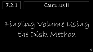 calculus ii 7 2 1 finding volume