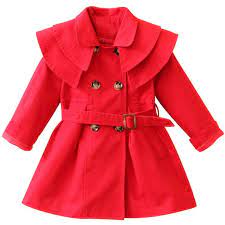 Buy Baby Girl Trench Coat Red