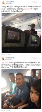 Oppressed Snowflake Ann Coulter Loses Seat On Airliner Loses Shit.