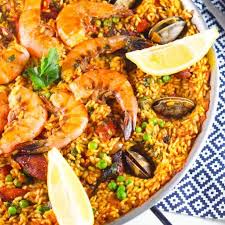 easy seafood paella recipe with
