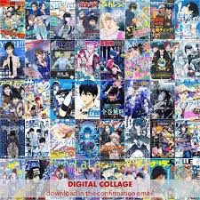 120 blue anime cover digital collage